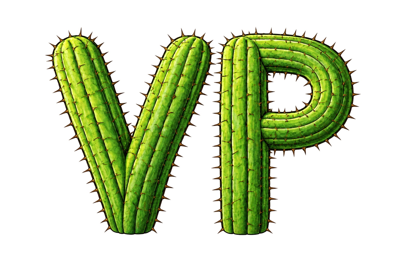 Valley Plumbing cactus monogram
